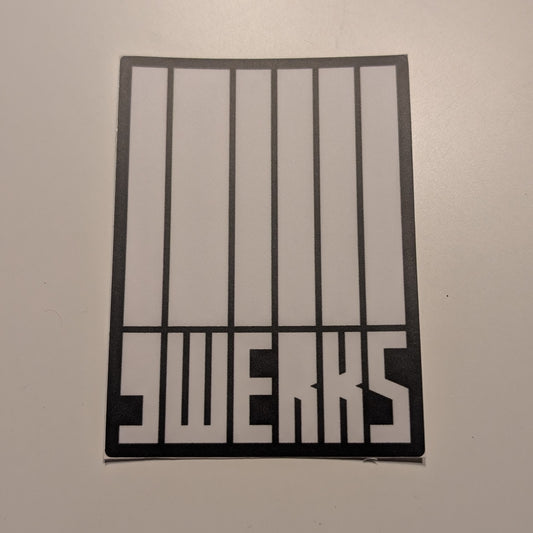 9WERKS Safety Stripe Sticker