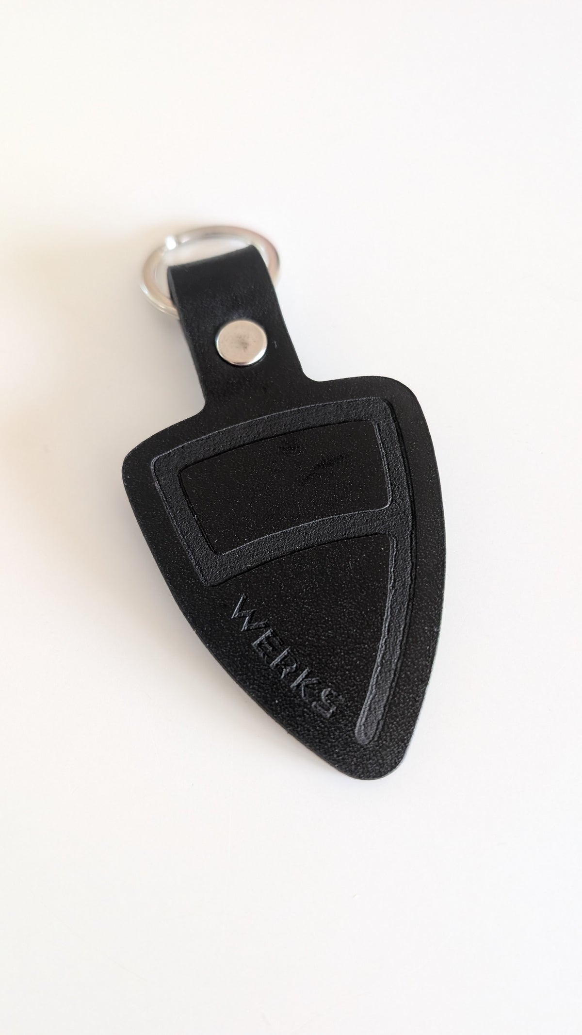 9WERKS Leather Keyring with silver hardware