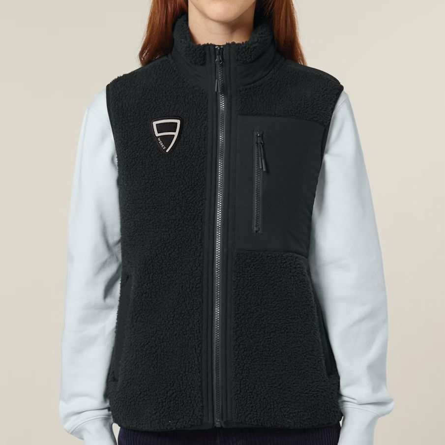 9WERKS Logo Gilet Jacket, black