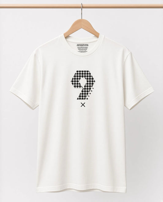 9WERKS Sondernacht event T-Shirt in white with black, red and green print